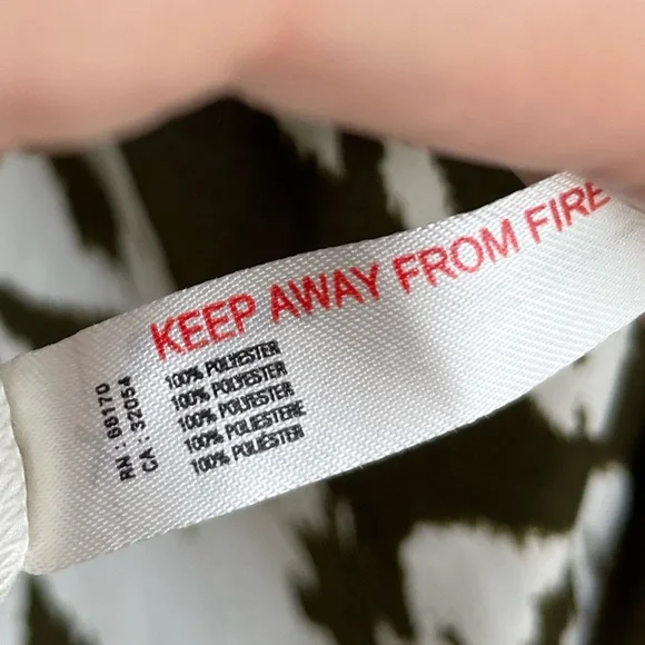 ANTHROPOLOGIE Olive Green & White Satin Fringe Cover Up Halter Dress - Picture 12 of 15